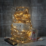 thumbnail of LED Lichterkette Seil Jute Deko Kordel Tau 40LED 5m Timer 8 Funktionen outdoor