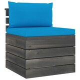 thumbnail of Helloshop26 - Paletten-Gartenmöbelset 2-teiliges Outdoor-Möbelset mit Kissen massives Kiefernholz 02_0018547