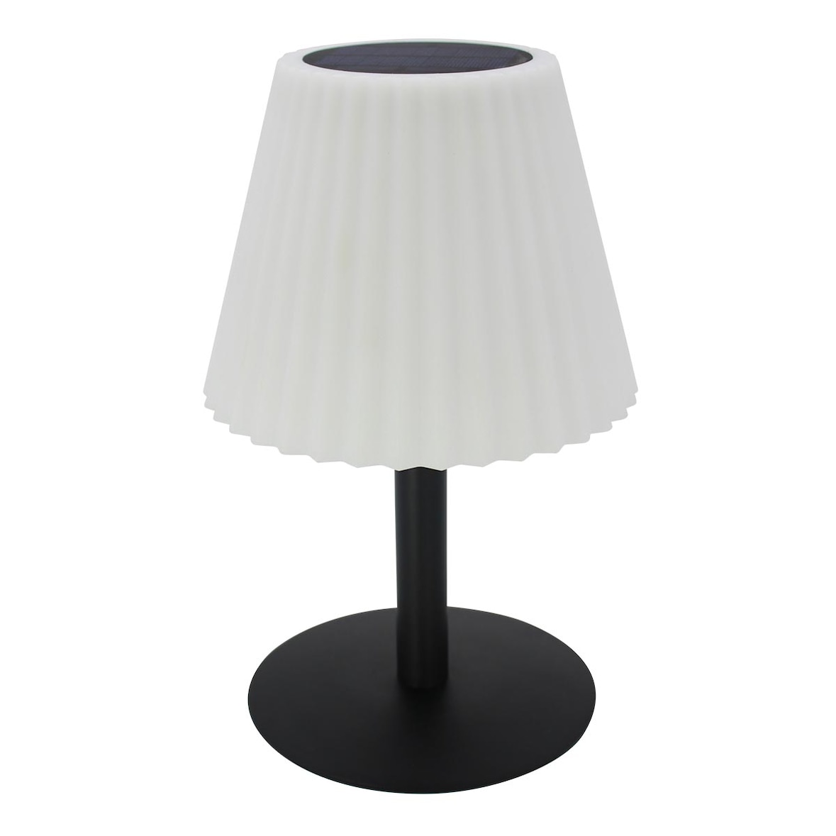 Lumisky Lampe de table solaire à poser ou à piquer LADY SPIKE H62cm Acier Gris
