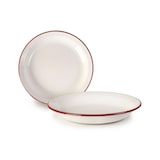 thumbnail of IBILI set 6 plato hondo BORDEAUX acero esmaltado 22 cm 908022