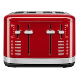 thumbnail of KitchenAid 4-sleuven broodrooster 5KMT4109EER, roestvrij staal, rood
