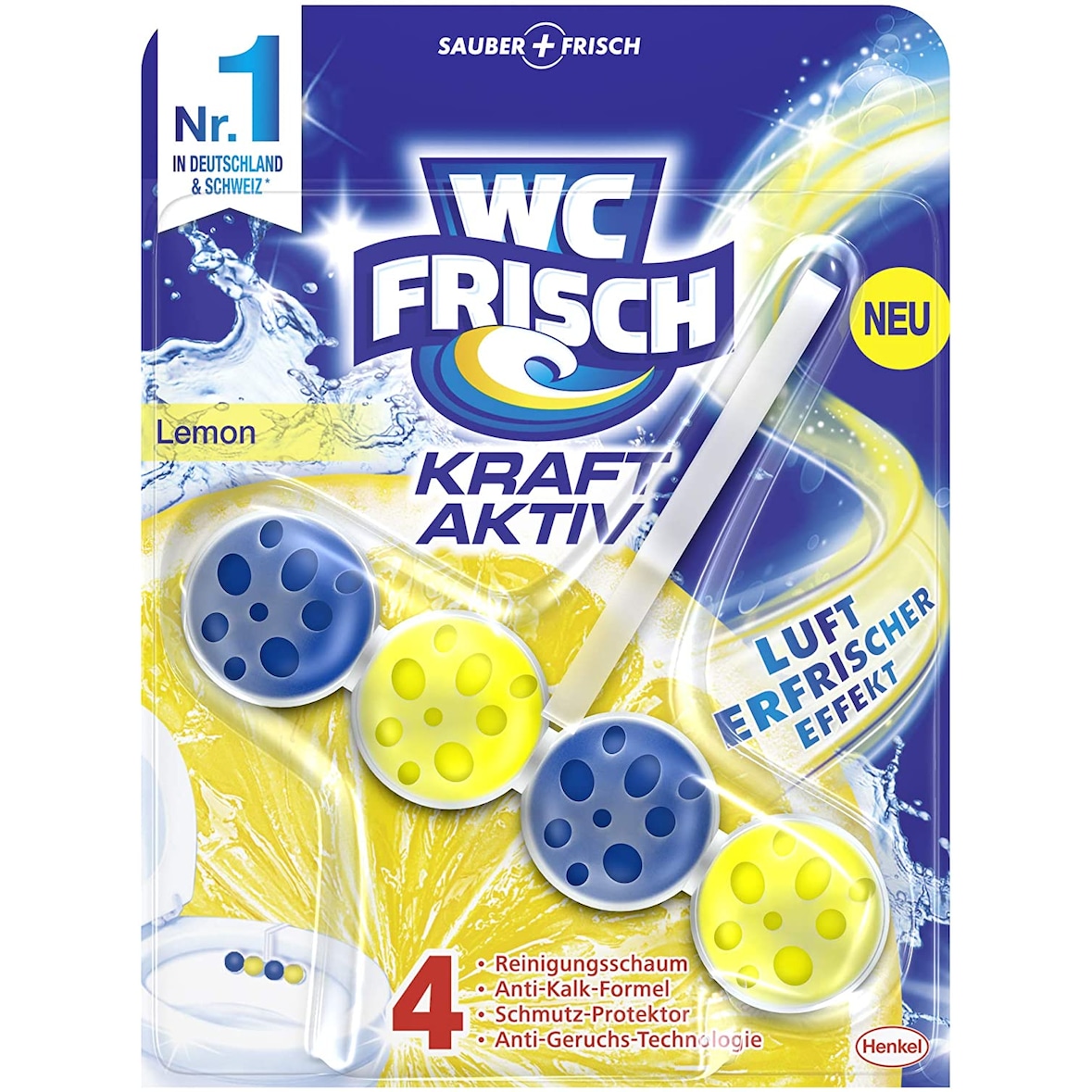 WC-Frisch Kraft Aktiv Duftspüler Lemon WC-Reiniger 50 g Badreiniger Reiniger