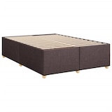 thumbnail of vidaXL Boxspringbett mit Matratze Dunkelbraun 140x200 cm Stoff