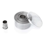 thumbnail of WAS Germany - Ausstechformen Set, Lochtüllen glatt, Ø 2,7 cm  bis 10,4 cm, Chromnickelstahl