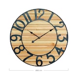 thumbnail of Relógio de Parede Vintage Preto/Madeira Clara Ø60cm Thinia Home