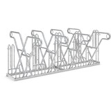 thumbnail of Anlehnparker 4618 XBF | Fahrradständer beidseitig | für 8 extra breite Fahrräder | Abwechselnde Hoch-/Tiefeinstellung | erweiterbar