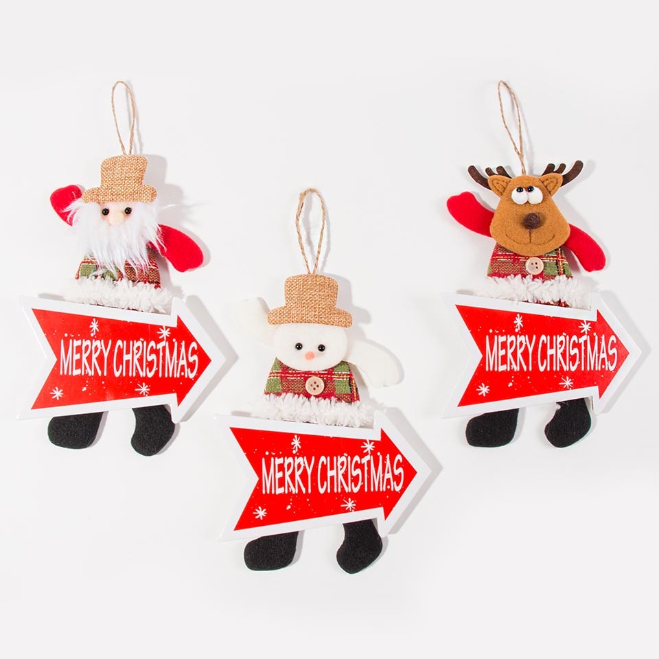 FELIZ NAVIDAD Decoración navideña 17x30cm