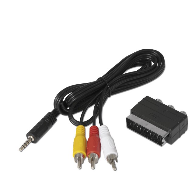 TechniSat 0000/3649 Videokabel-Adapter RCA 3 x RCA Schwarz