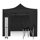 thumbnail of RAY BOT Gazebo pieghevole 3x3 nero professionale con laterali. PVC 350g
