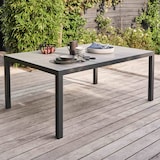 thumbnail of Gartentisch 10-Sitzer aus Aluminium und Keramik grau