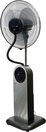 thumbnail of Tarrington House Ventilatore nebulizzante SFM4016, plastica / metallo, 46 x 38 x 132cm, Ø 40 cm, 95 W, 3 velocità, oscillazione, nero / argento