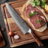 thumbnail of XinZuo - Cuchillo de chef de Damasco de 10 pulgadas - Serie B13D Yu