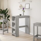 thumbnail of vidaXL Bartisch mit Regal Grau Sonoma 90x40x103,5 cm Holzwerkstoff