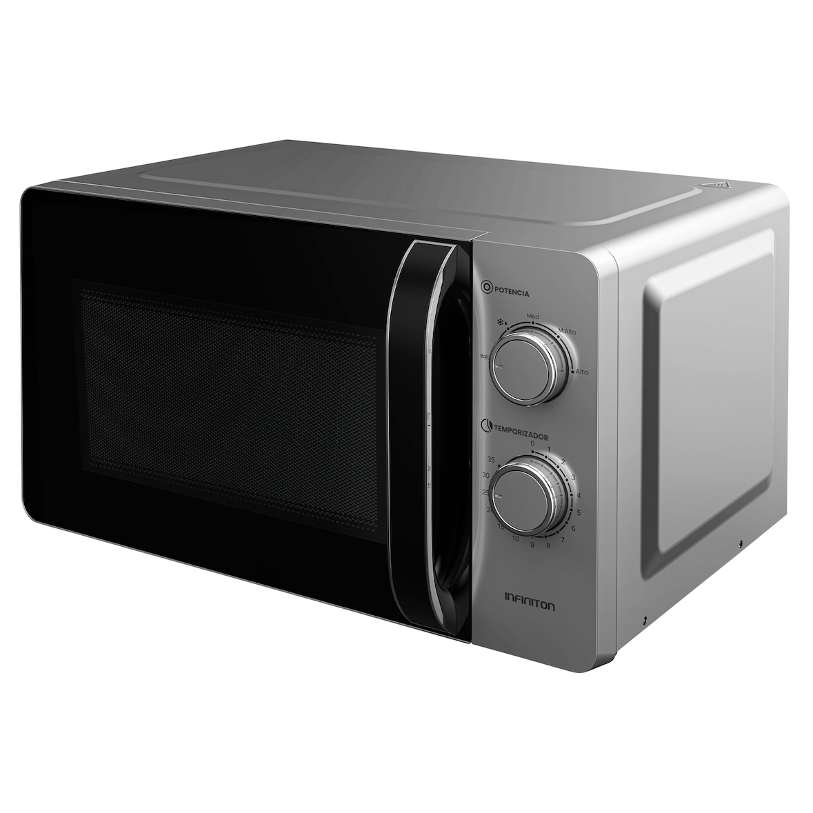 INFINITON Microondas MW-HS2070, 20 l, 700 W, Descongelamento, Prata