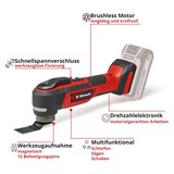 thumbnail of Einhell Akku-Multifunktionswerkzeug TP-MG 18 Li BL - inkl Starterkit 2,5 Ah