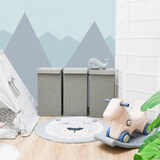 thumbnail of 3er Set 50L Wäschekorb mit Deckel 30x30x60 - XXL Wäschesammler Wäschebox Faltbar