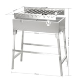 thumbnail of METRO PROFESSIONAL Holzkohlegrill Zondaro, 58 x 31 cm, mit drehbares Spießsystem, Edelstahl, silber