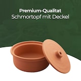thumbnail of Viapot Medium 2500 ml - Natur - Terrakotta-Schmortopf mit Deckel - 24×12 cm