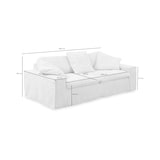thumbnail of KAWOLA Sofa NETTA 4-Sitzer Bezug abziehbar Cord grau