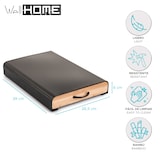 thumbnail of WellHome - Nespresso-capsulehouder 26,5x39x6 cm in roestvrij staal en bamboe - A-mesa