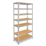 thumbnail of shelfplaza HOME Schwerlastregal 200x150x40 cm in verzinkt mit 7 Böden und 71.428571428571 kg Traglast pro Boden