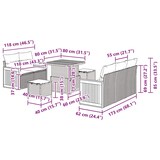 thumbnail of vidaXL Garten-Sofa-Set mit Kissen 8 pcs Schwarz