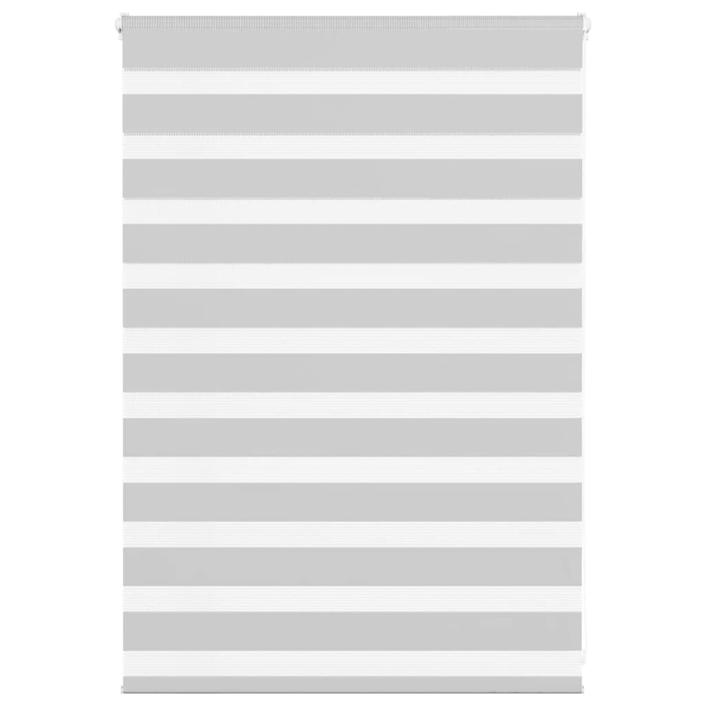 vidaXL Doppelrollo Hellgrau 115x100 cm Stoffbreite 110,9 cm Polyester