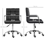 thumbnail of HOMCOM Sedia da Ufficio in Ecopelle Altezza Regolabile con Braccioli