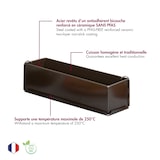 thumbnail of Gobel - Pastetenform, lang, glatt - antihaftbeschichtet - Springform - Hebeboden - 350x80x80 mm - 219720