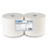 thumbnail of Airlaid-Industrierolle Funny - 1-lagig - hochweiß - 24x36 cm - 2 Putztuchrollen