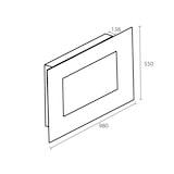 thumbnail of Sined Monte Elektrischer Wandkamin Aus Stahl Und Glas 1500w Flammeneffekt Led Weiß