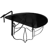 thumbnail of tectake Table de balcon rabattable 75 x 65 x 62 cm - blanc/bleu - 402766