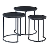 thumbnail of Helloshop26 - 3er-Set ineinander schiebbare Couchtische schwarz 03_0009773
