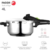 thumbnail of FAGOR Rapid Xpress 4 Pentola a Pressione 4 L, Induzione, Acciaio Inox. 18/10, 2 Livelli Pressione, Argento