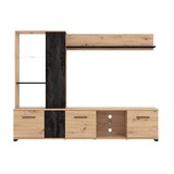 thumbnail of Bob Gardens parete attrezzata soggiorno quattro ante moderna minimal in legno cm 202 x 40 x 155,5 h - POLE Antracite