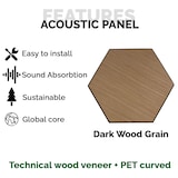 thumbnail of Pack 10 Panel Acústico de Pared Hexagonal Madera Natural - Turku 30x30x1cm