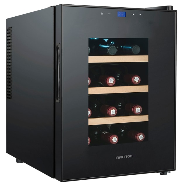 INFINITON Vinoteca Industrial WCL-12L, 12 Botellas, 47 cm, G,Display LED Full Touch
