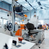 thumbnail of Sedia da lavoro / Sgabello da lavoro TOP WORK 24 I poliuretano rigido estremamente, cromato nero hjh OFFICE