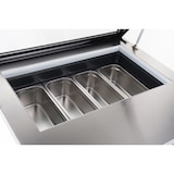 thumbnail of METRO PROFESSIONAL Vitrina de congelación de sobremesa para helados GIV1087C, 86.7 x 73.5 x 44.6 cm, 20 L, plata