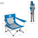 thumbnail of Aktive Silla baja plegable antivuelco azul