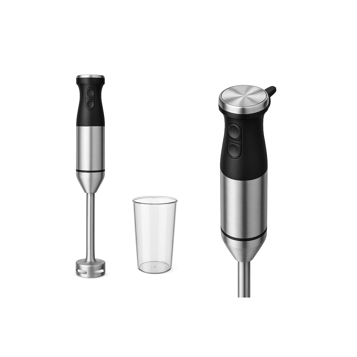 Tarrington House Staafmixer STM8025, roestvrij staal/kunststof, 800 W, zilver/zwart