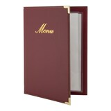 thumbnail of Securit® Menukaart A5 "Classic" - Bordeaux - Kunstleer - 4 zijden