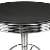 thumbnail of Bartisch Ø 60 cm American Diner Schwarz / Alu Design Bistrotisch Stehtisch rund