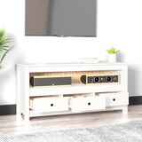 thumbnail of Mueble para TV de madera maciza de pino blanco 114x35x52 cm