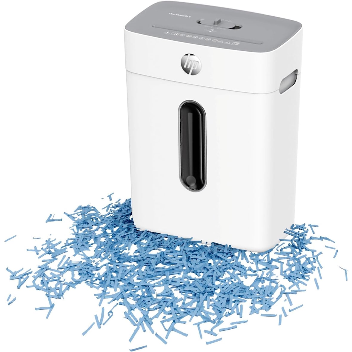 HP Aktenvernichter OneShred 8CC 8 Blatt Papier Kreditkarten Heftklammern