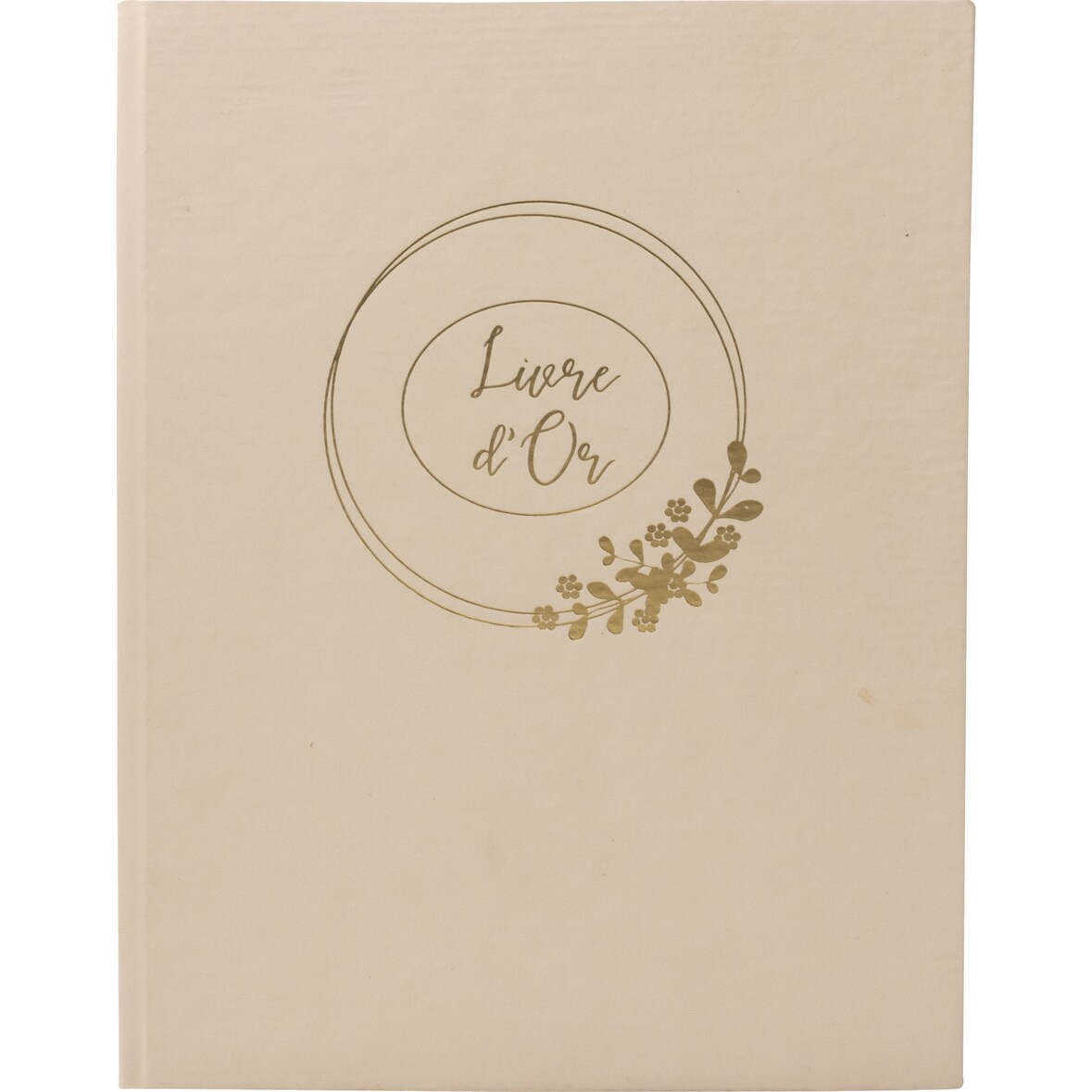 Livre d'Or Ringflower 22x27 cm, 100 pages, coloris latté