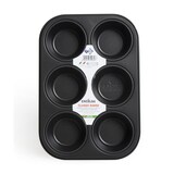 thumbnail of Excelsa Muffinform Classic Baked 6 Portionen Stahl schwarz