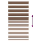 thumbnail of vidaXL Doppelrollo Braun 85x100 cm Stoffbreite 80,9 cm Polyester