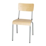 thumbnail of Sillas Bolero Cantina de Acero Galvanizado con Asiento y Respaldo de Madera (4 Piezas)