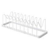 thumbnail of Yamazaki Home Kochtopf Deckelhalter Organizer Aufbewahrung für Topf und Deckel verstellbar weiß 03840